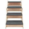 vidaXL Escalier pour chiens gris 105x47 cm bois de sapin solide