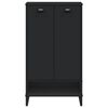 vidaXL Armoire à chaussures VIKEN noir bois d'ingénierie