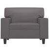vidaXL Fauteuil Gris 60 cm Similicuir