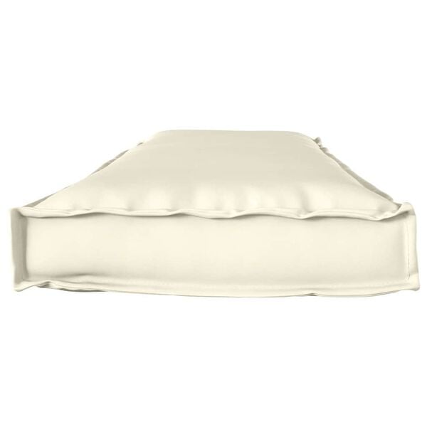 vidaXL Coussin Cr&egrave;me 140 x 40 x 8 cm Tissu Oxford