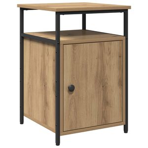 vidaXL Cabinet de chevet avec tiroir ch&ecirc;ne artisanal Bois d'ing&eacute;nierie