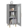 vidaXL Buffet Sonoma gris 34,5x34x90 cm Bois d'ing&eacute;nierie