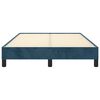 vidaXL Cadre de lit sans matelas bleu fonc&eacute; 120x190 cm velours