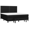 vidaXL Sommier &agrave; lattes de lit avec matelas Noir 160x200 cm Tissu