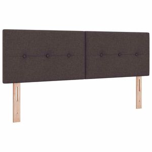 vidaXL T&ecirc;te de lit Marron fonc&eacute; 144 cm Cuir synth&eacute;tique