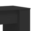 vidaXL Bureau noir 140x50x75 cm bois d'ing&eacute;nierie