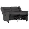 vidaXL Fauteuil de massage inclinable à 2 places gris foncé