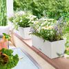 LECHUZA Jardinière BALCONERA Cottage 50 ALL-IN-ONE Blanc