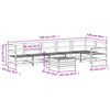 vidaXL Salon de jardin 7 pcs bois massif sapin de douglas