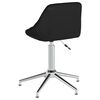vidaXL Chaise pivotante de salle &agrave; manger Noir Similicuir
