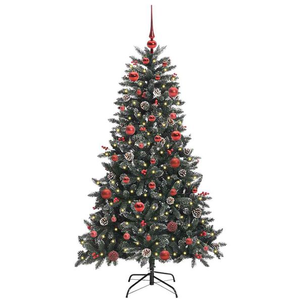 vidaXL Sapin de No&euml;l artificiel Vert 150 cm PVC, plastique et acier