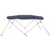 vidaXL Toit bimini &agrave; 4 arceaux parois lat&eacute;rales 243x(185-198)x137 cm