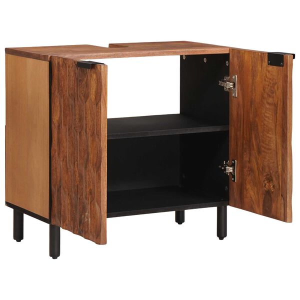 vidaXL Meuble sous Lavabo de Salle de Bain Marron 62 x 33 x 58 cm