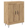 vidaXL Haut Armoire 2 pcs Ch&ecirc;ne artisanal Bois d'ing&eacute;nierie et verre