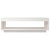 vidaXL Table basse blanc 110x50x33,5 cm bois de pin massif