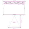 vidaXL Cadre de balan&ccedil;oire ext&eacute;rieur l 341 x H 185 cm