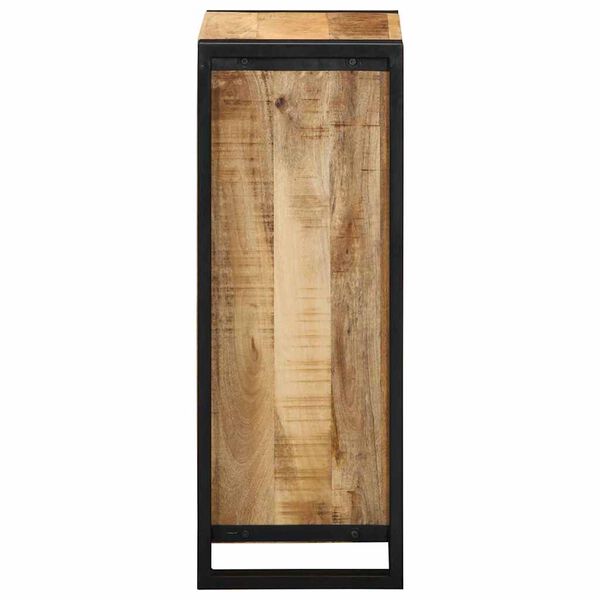 vidaXL Cabinet de Chevet avec étagère Marron Bois de manguier massif