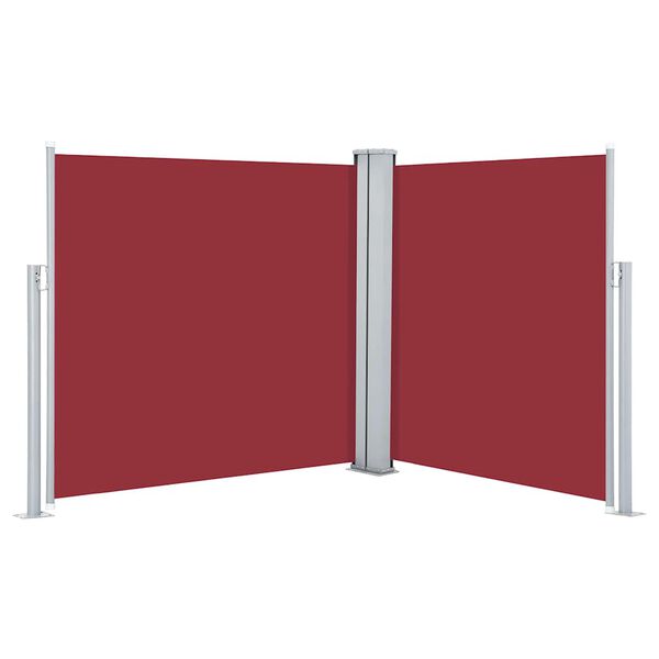 vidaXL Auvent lat&eacute;ral r&eacute;tractable Rouge 120 x 600 cm