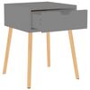 vidaXL Tables de chevet 2 pcs Gris 40x40x56 cm Bois d'ingénierie
