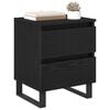 vidaXL Cabinet de chevet Ch&ecirc;ne noir 40 x 35 x 50 cm Bois d'ing&eacute;nierie