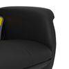 vidaXL Fauteuil inclinable de massage avec repose-pied noir similicuir