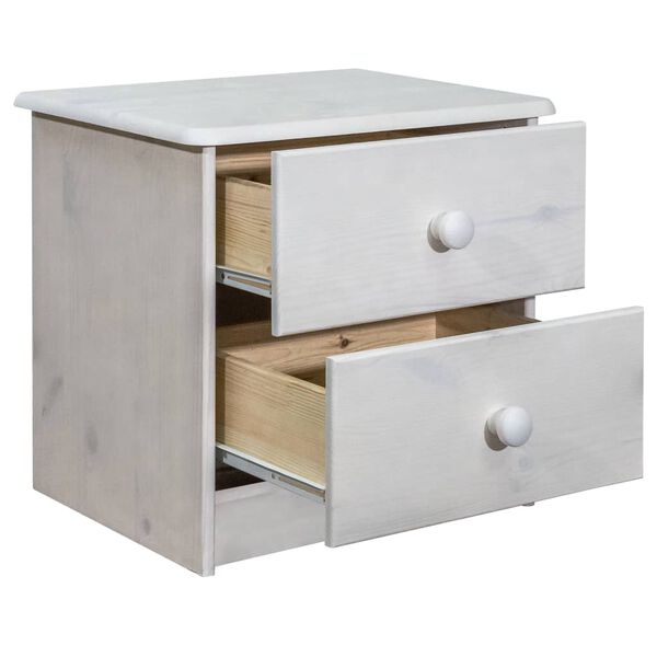 vidaXL Table de chevet 43x34x40 cm Bois de pin solide