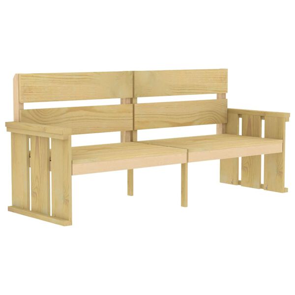 vidaXL Ensemble &agrave; manger de jardin 3 pcs Bois de pin impr&eacute;gn&eacute;