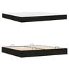 vidaXL Cadre de lit avec matelas avec matelas 2 pcs Noir Velours