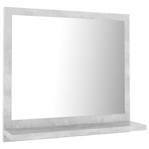 vidaXL Miroir de salle de bain Gris b&eacute;ton 40x10,5x37cm Bois ing&eacute;nierie