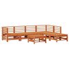 vidaXL Ensemble de salon de jardin 7 pc Brun Cir&eacute; Pin massif