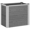 vidaXL Jardini&egrave;re sur&eacute;lev&eacute;e Gris 50 x 30 x 22 cm WPC et Aluminium