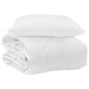 vidaXL Duvet toutes saisons avec oreiller 2 pcs Blanc Microfibre