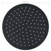 vidaXL Pomme de douche pluie Acier inoxydable 25 cm Ronde Noir