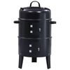 vidaXL Gril barbecue au charbon 3 en 1 40x80 cm
