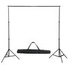 vidaXL Kit de studio photo avec éclairage toile de fond et réflecteur