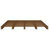 vidaXL Lit de palette sans matelas marron miel 140x190 cm bois massif