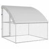 vidaXL Kennel pour Chiens avec stockage Argent&eacute; 2 x 2 x 2 m Acier