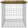 vidaXL Banc de jardin design gabion 63x44x42 cm bois de pin imprégné