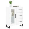 vidaXL Buffet Blanc brillant 69,5x34x90 cm Bois d'ingénierie