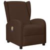 vidaXL Fauteuil de massage &agrave; oreilles marron similicuir