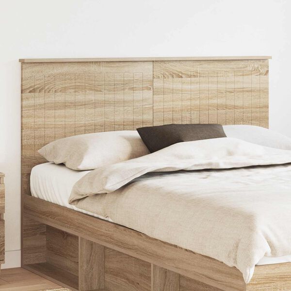 vidaXL T&ecirc;te de lit Ch&ecirc;ne Sonoma 140 cm Bois d'ing&eacute;nierie