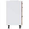 vidaXL Armoire de cuisine Lucca ch&ecirc;ne fum&eacute; bois ing&eacute;nierie