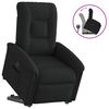 vidaXL Fauteuil inclinable noir tissu