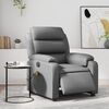 vidaXL Fauteuil de massage inclinable &eacute;lectrique gris similicuir