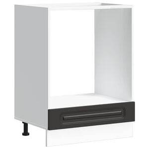 vidaXL Armoire &agrave; four Kalmar noir bois d'ing&eacute;nierie