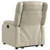 vidaXL Fauteuil inclinable Crème Similicuir