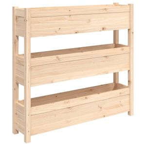 vidaXL Jardini&egrave;re 112x25x104,5 cm Bois massif de pin