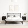 vidaXL Tables de chevet murales 2 pcs ch&ecirc;ne noir 38x34x40 cm