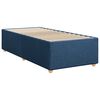 vidaXL Sommier &agrave; lattes de lit avec matelas Bleu 90x190 cm Tissu