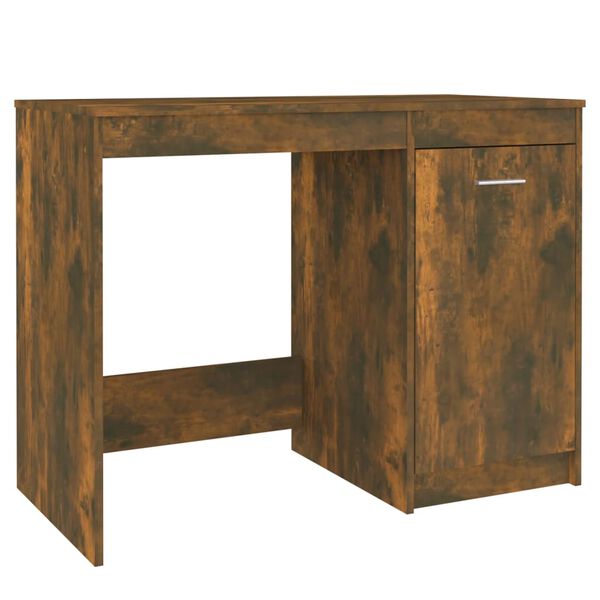 vidaXL Bureau Ch&ecirc;ne fum&eacute; 100x50x76 cm Bois d'ing&eacute;nierie